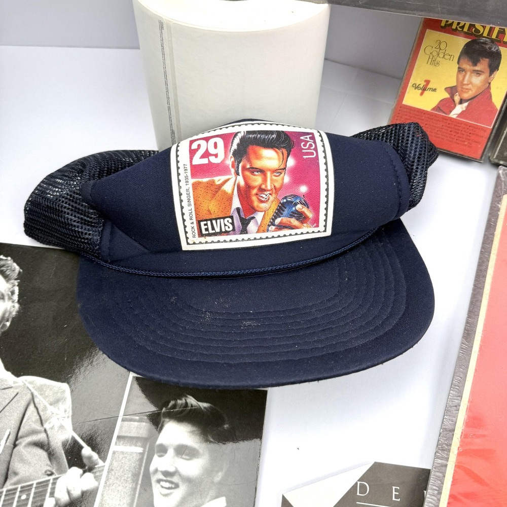 Elvis Presley Calendars Navy Hat King Of Las Vegas Plate Cassette Lot Rock Pop - Picture 6 of 13